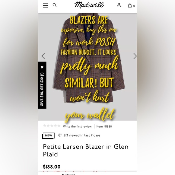 Vintage Blazer for Sale Size 8 feels like a medium large fit. - Picture 6 of 6